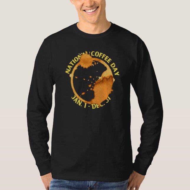 Den nationella kaffedagen t shirt (Framsida)