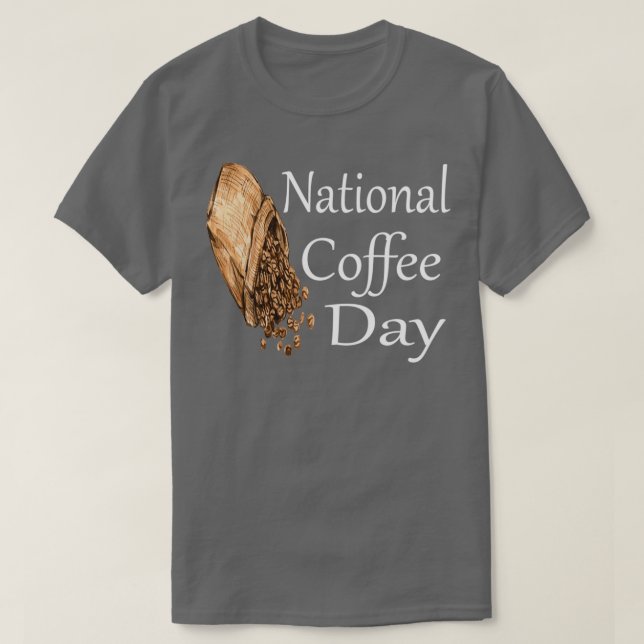 Den nationella kaffedagen t shirt (Design framsida)