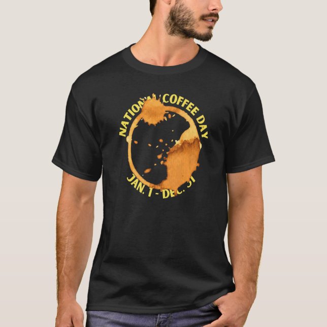 Den nationella kaffedagen t shirt (Framsida)