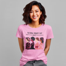 Den nationella kvinnodagen Global Women Rosa Blomm