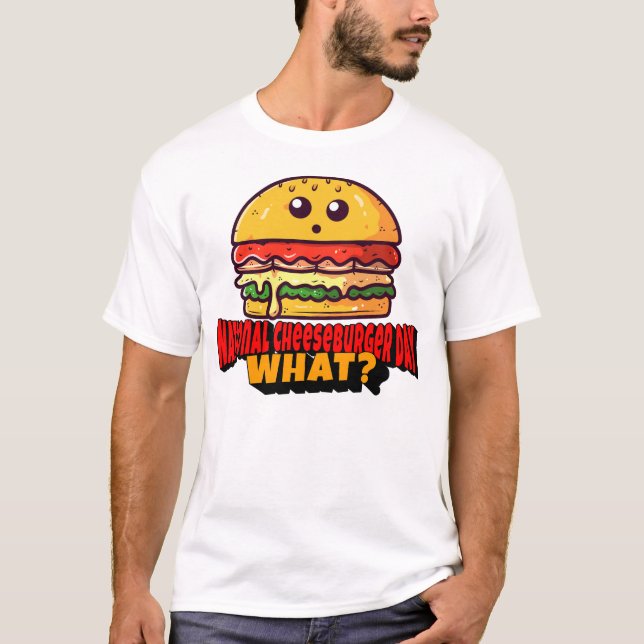 Den nationella ostburgerdagen, va? t shirt (Framsida)