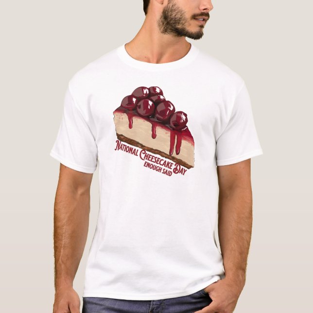 Den nationella ostekumndagen t shirt (Framsida)