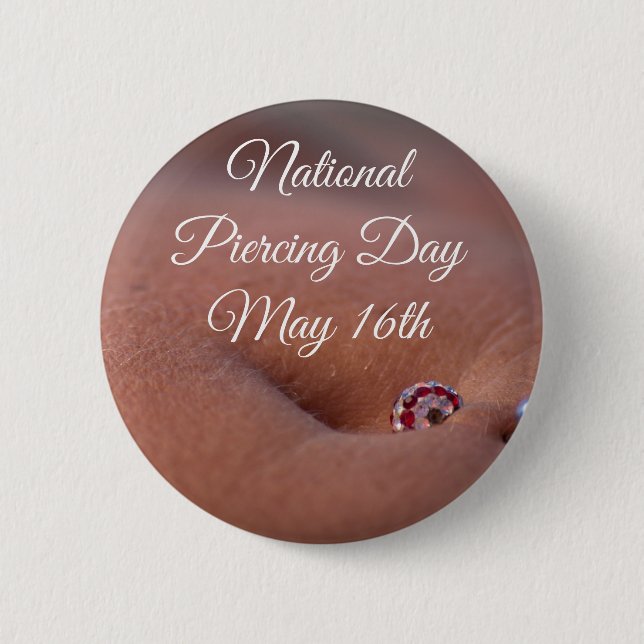 Den nationella Piercingen Dag 16 maj - knapp för ä (Framsida)