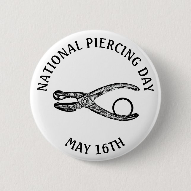 Den nationella Piercingen Dag 16 maj - knapp för ä (Framsida)