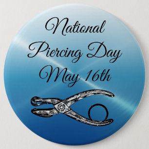 Den nationella Piercingen Dag 16 maj - knapp för ä
