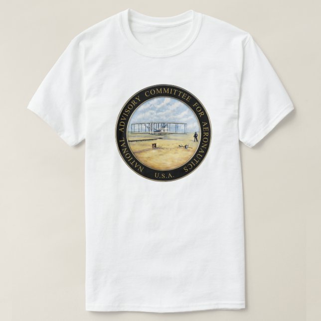 Den nationella rådgivande kommittén för flygteknis t-shirt (Design framsida)