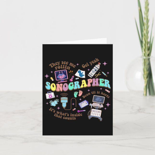 Den nationella sjuksköterskedagen för ultraljudste kort (Framsida)