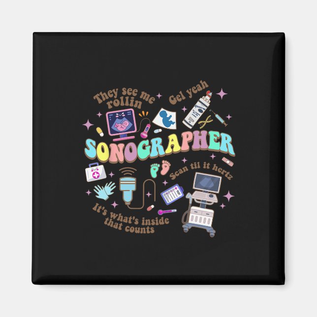 Den nationella sjuksköterskedagen för ultraljudste magnet (Framsidan)