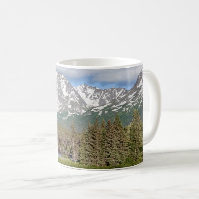 Den nationella skogen i Chugach Kaffemugg (Framsida höger)