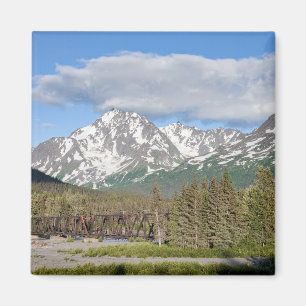 Den nationella skogen i Chugach Magnet
