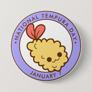 Den nationella Tempuradagen, kawaii shrimp tempura Knapp