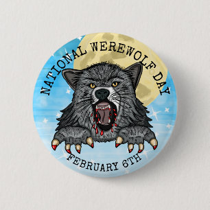 Den nationella varulvdagen februari 6e knapp