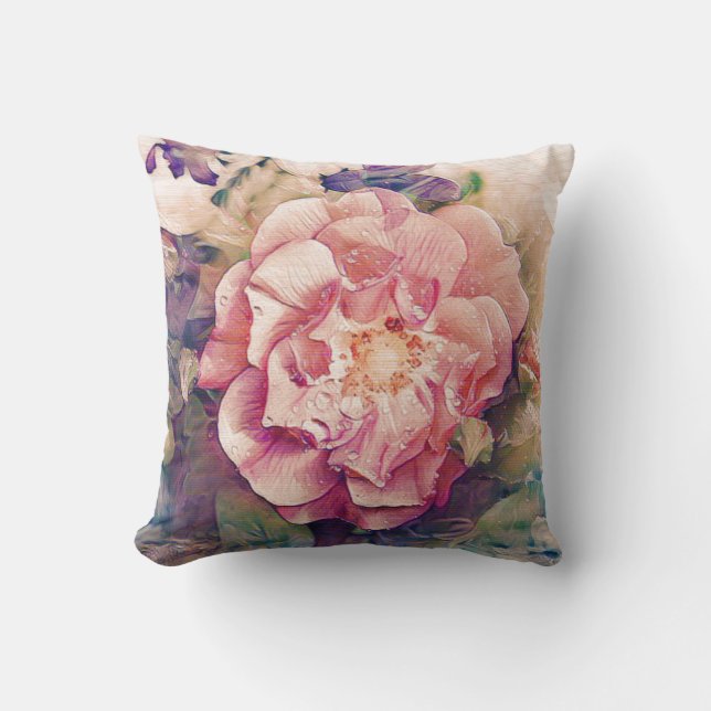Den nätt blommigten kudder kudde (Framsida)