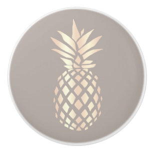 Den nätt eleganten förkopprar rosa guld- ananas & knopp