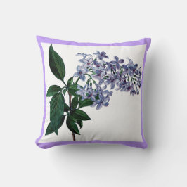 Den nätt lilan blommar dekorativa lilor kudde
