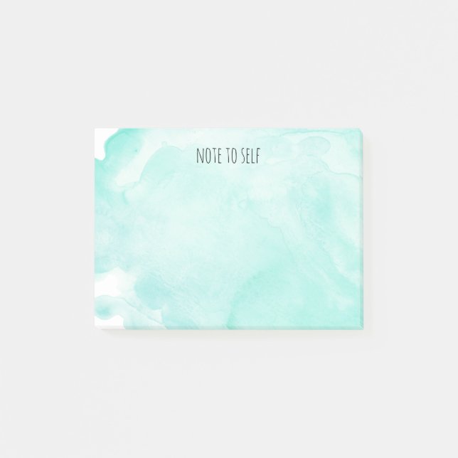 Den nätt Mintvattenfärgen noterar till själven Post-it Block (Framsida)