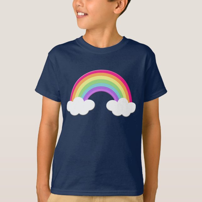 Den nätt regnbågen lurar tshirten tröja (Framsida)