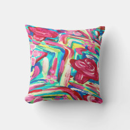 Den nätt rosa uteplatsen kudder utomhuskudde