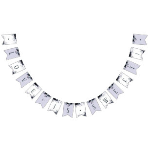 Den nattliga Blommigten Kärlek är Söta Bröllop Vimplar