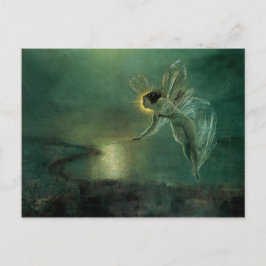 Den nattliga Vight Victorian Fairy Art Postcard Vykort