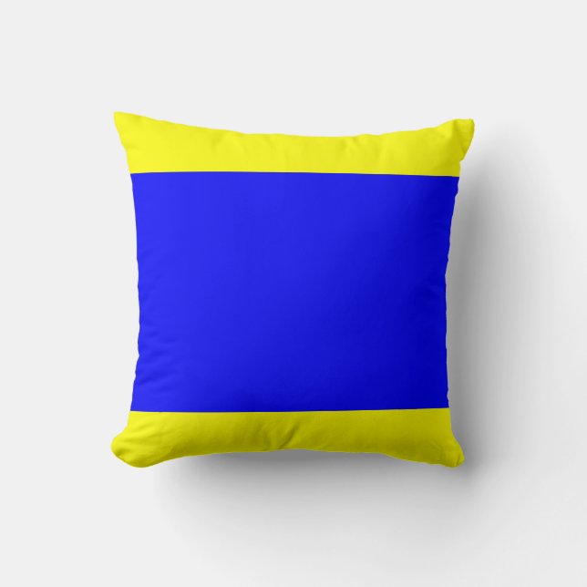 Den nautiska flagga signalerar brev D (deltan) Kudde (Framsida)