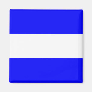 Den nautiska flagga signalerar brev J (Juliett) Magnet