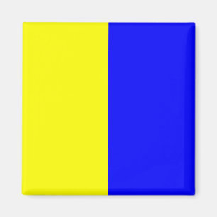 Den nautiska flagga signalerar brev K (kiloen) Magnet