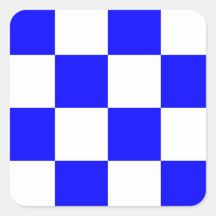 Den nautiska flagga signalerar brev N (November) Fyrkantigt Klistermärke