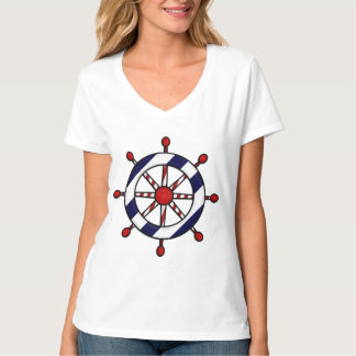 Den nautiska frakten rullar T-tröja T-shirt