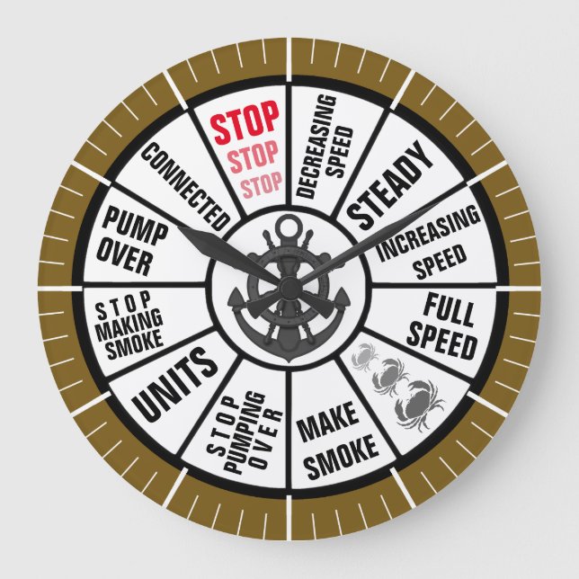 Den nautiska frakten telegraferar stor klocka (Framsida)