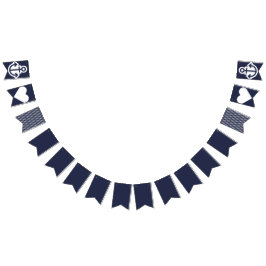 Den nautiska marinen ankrar Bunting Vimplar