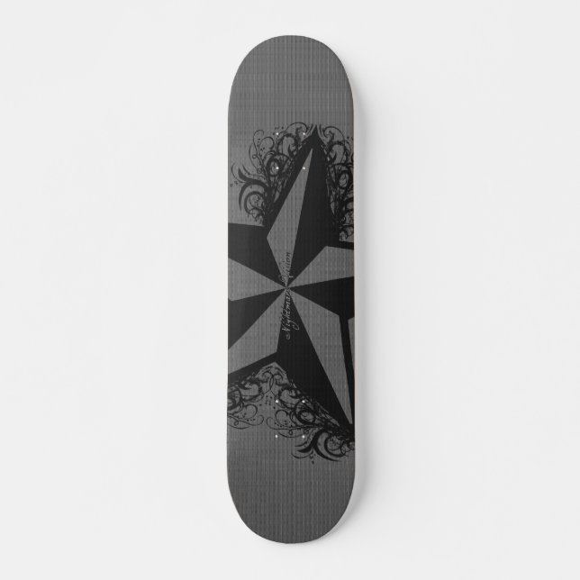 Den nautiska stjärnan mini skateboard bräda 18,5 cm (Framsida)