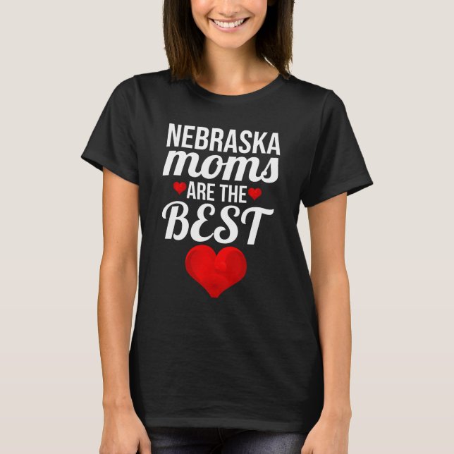 Den Nebraska mammor är den bäst mammor T Shirt (Framsida)