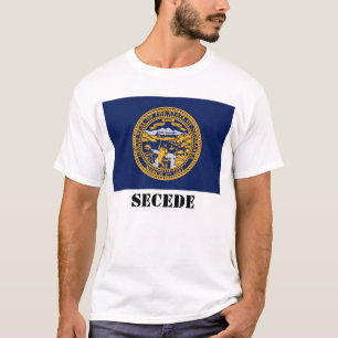 den nebraska statlig flagga, UTTRÄDER UR T-shirt