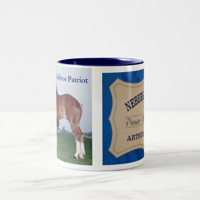 Den NeBros patrioten & undertecknar muggen Två-Tonad Mugg (Center)
