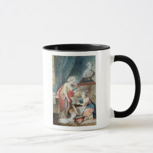 Den Necker familjen i 1780 Mugg