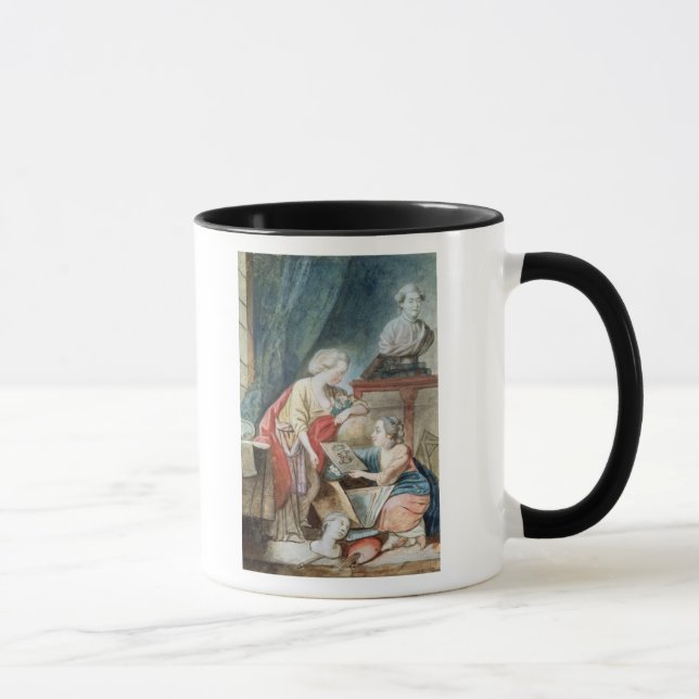 Den Necker familjen i 1780 Mugg (Höger)
