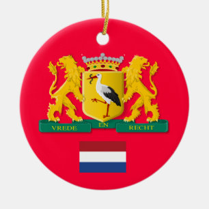 Den nederländska Anpassningsbarna Haag - julprydn Julgransprydnad Keramik
