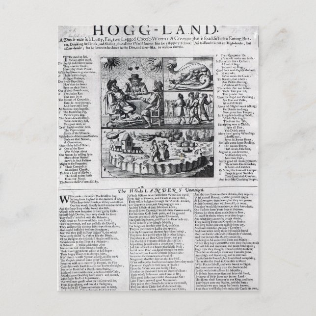 Den nederländska boare som har dissekerats vykort (Framsida)