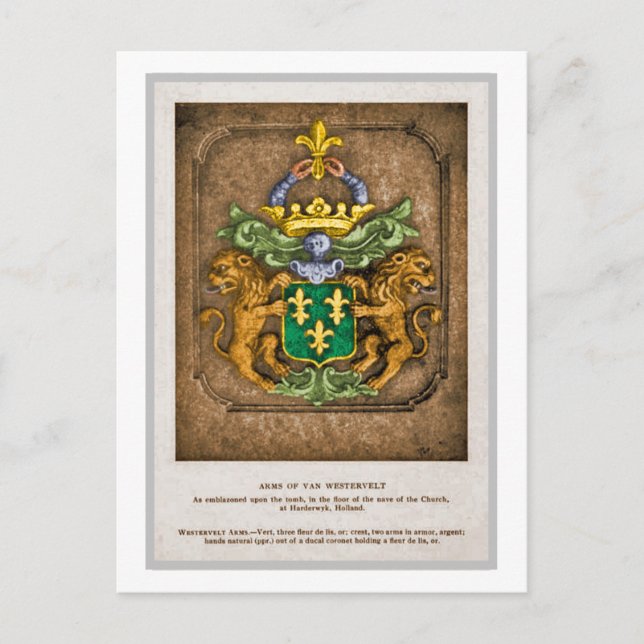 Den nederländska familjen Westerfield Jackar av Ar Vykort (Framsida)