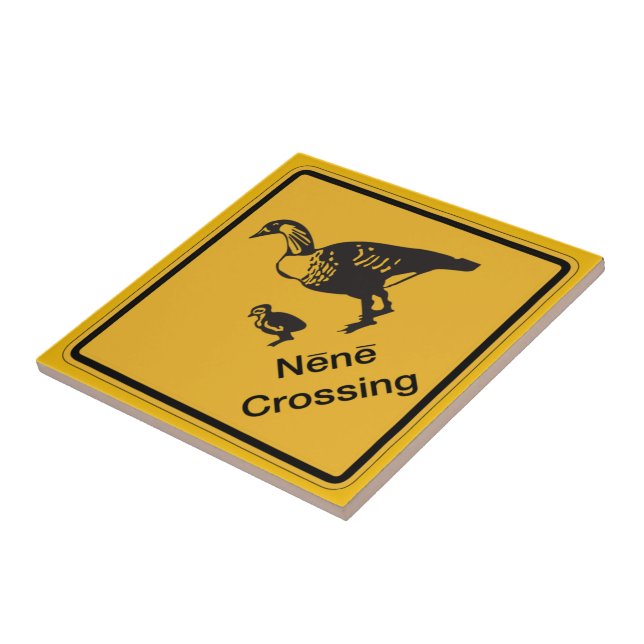 Den Nene korsningen, trafikerar varning Kakelplatta (Sidan)
