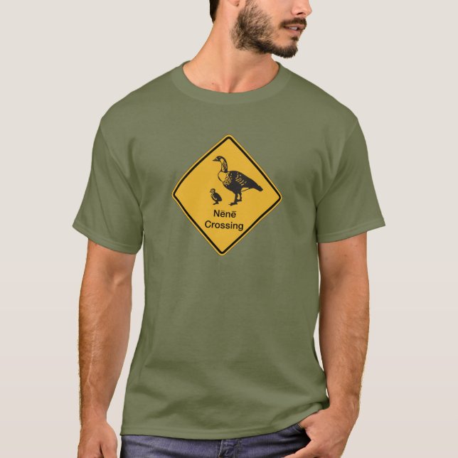 Den Nene korsningen, trafikerar varning T-shirt (Framsida)
