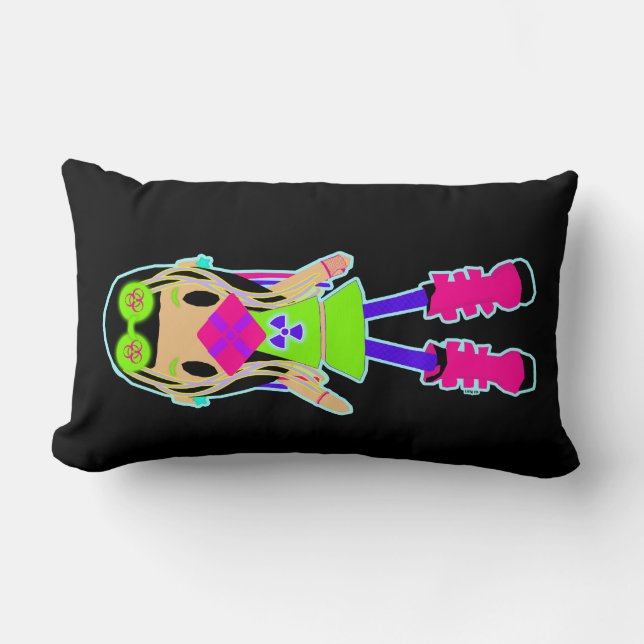 Den neonCyberGoth lumbaren kudder Lumbarkudde (Framsida)