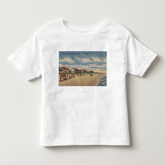 Den Neptune stranden, FL - beskåda av hav beklär T-shirt (Framsida)