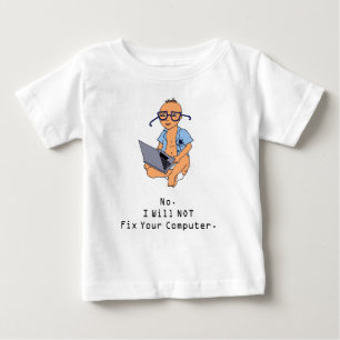 Den Nerdy solbrännan för datorbabyT-tröja flår T Shirt