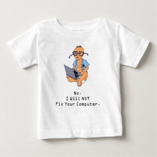 Den Nerdy solbrännan för datorbabyT-tröja flår T Shirt