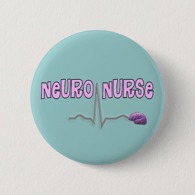 Den Neuro sjuksköterskan knäppas Knapp (Framsida)
