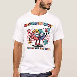 Den neurodiversitet som firar spektrumbromsen t shirt
