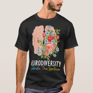 Den neurodiversitet som firar spektrumet ADHD Brai T Shirt