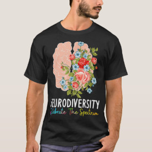 Den neurodiversitet som firar spektrumet ADHD Brai T Shirt